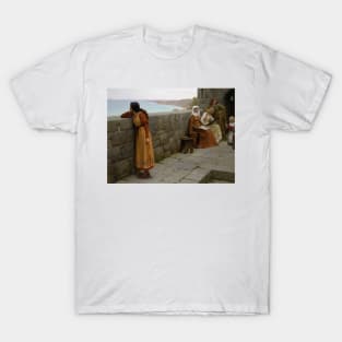 The Hostage by Edmund Leighton T-Shirt